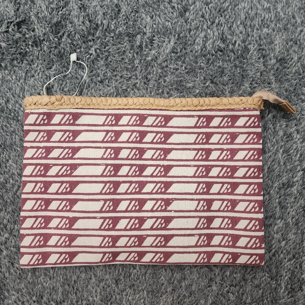 Manaola Heolu stamped clutch zippered pouch